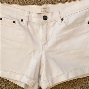 J. Crew White Denim Shorts